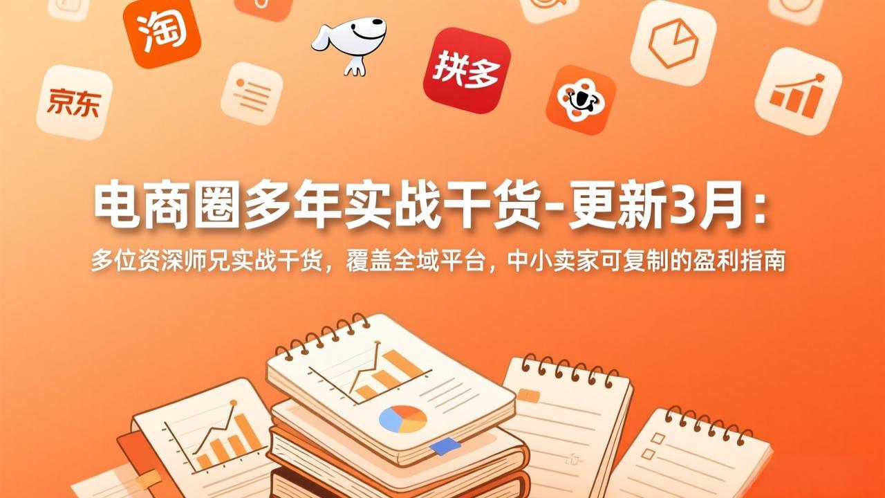 （17576期）电商圈多年实战干货-更新3月：多位资深师兄实战干货，覆盖全域平台，中小卖家可复制的盈利指南-千寻创业网