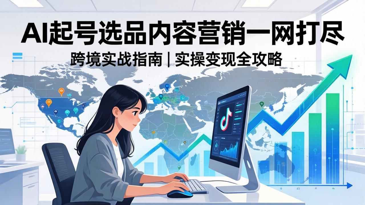 （17824期）2026 TikTok 跨境AI实操：从零基础到变现全流程，AI起号选品内容营销一网打尽-千寻创业网