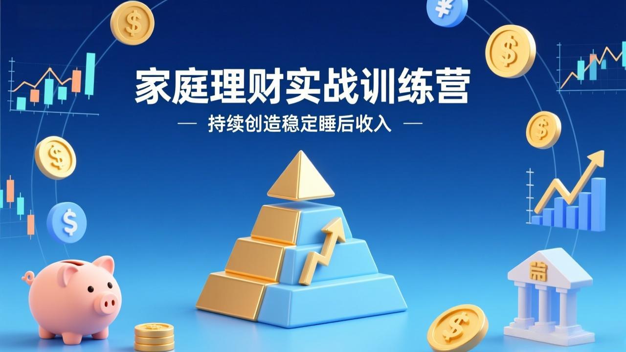 （17486期）家庭理财实战训练营：从0到1建体系，三阶进阶层层递进，助你持续创造稳定睡后收入-千寻创业网