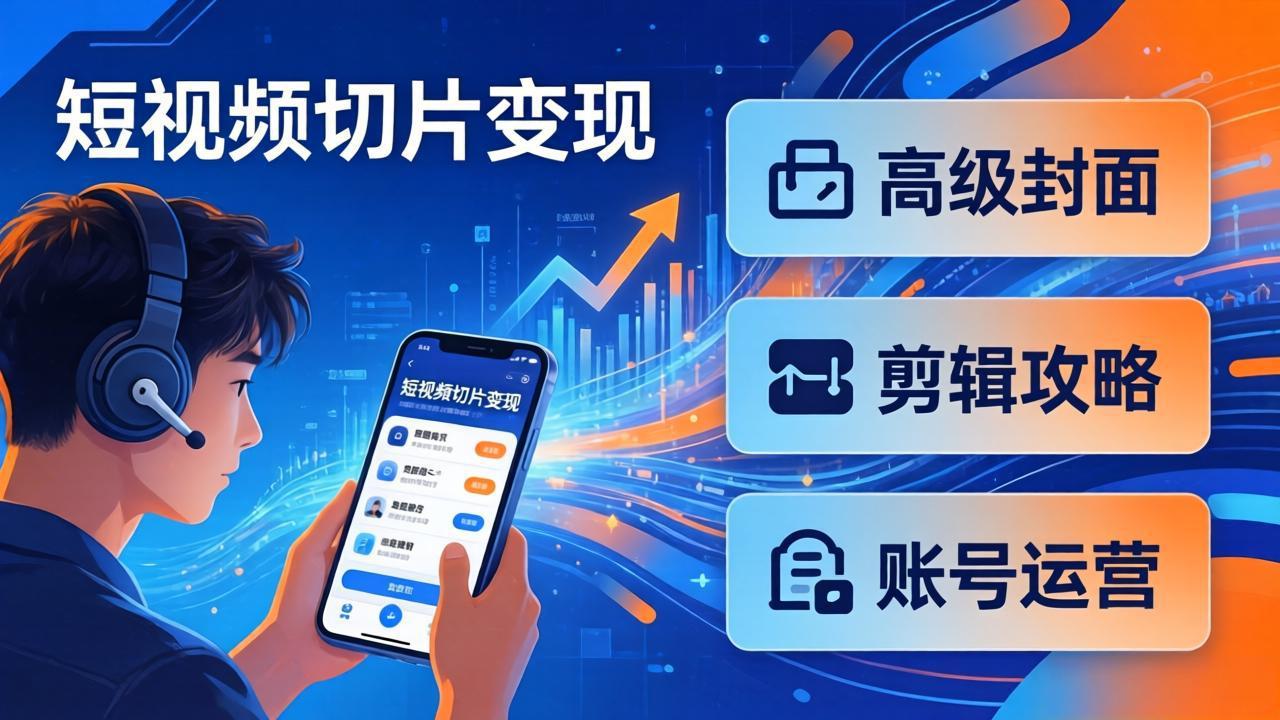 （17758期）短视频切片变现速成班2.0：高级封面+剪辑攻略+账号运营，0基础小白快速入局副业-千寻创业网