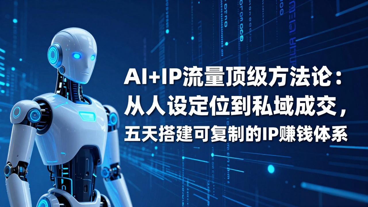 （17521期）AI+IP顶级方法论：从人设定位到私域成交，五天搭建可复制的IP赚钱体系-千寻创业网