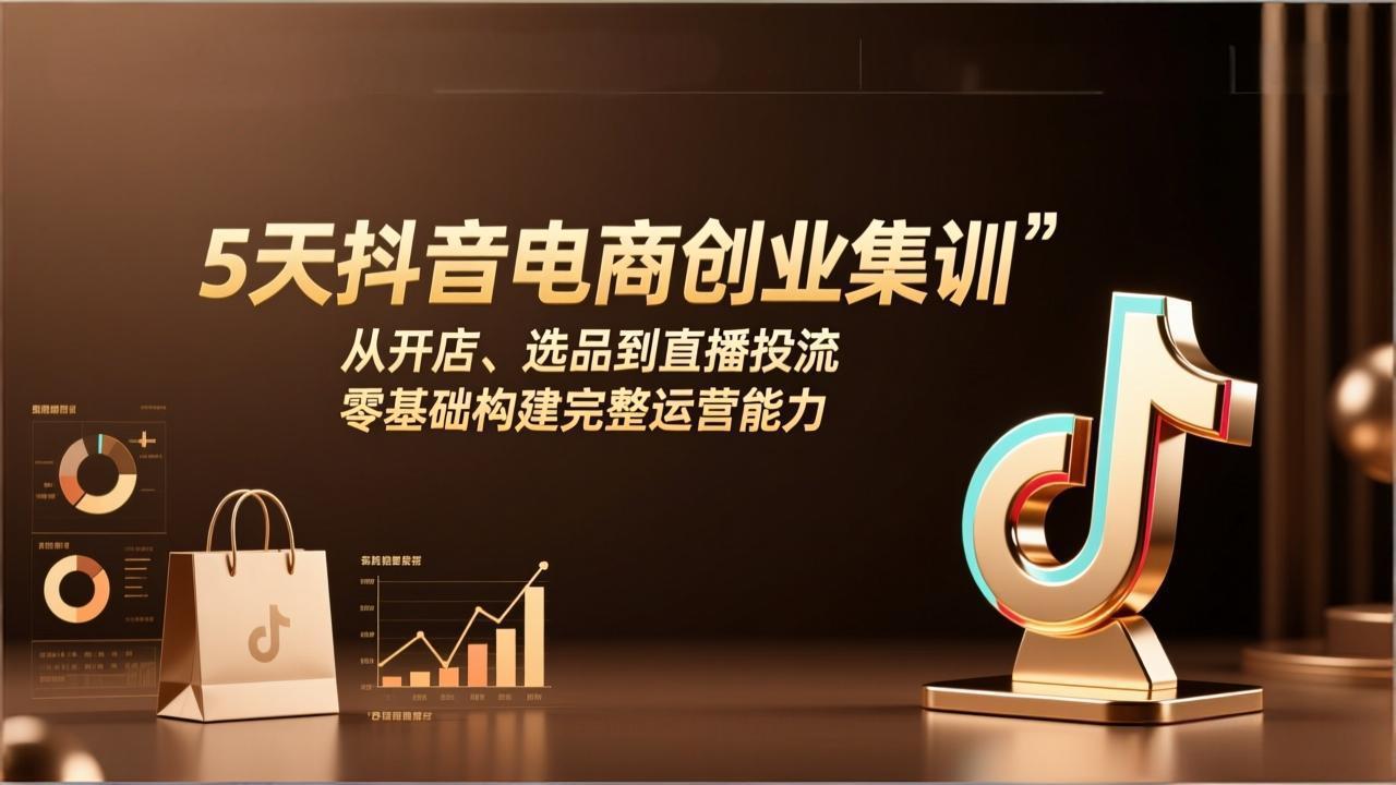（17544期）5天抖音电商创业集训：从开店、选品到直播投流，零基础构建完整运营能力-千寻创业网