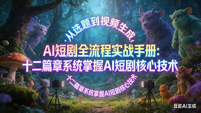 （17620期）AI 短剧全流程实战手册：从选题到视频生成，十二篇章系统掌握 AI 短剧核心技术-千寻创业网