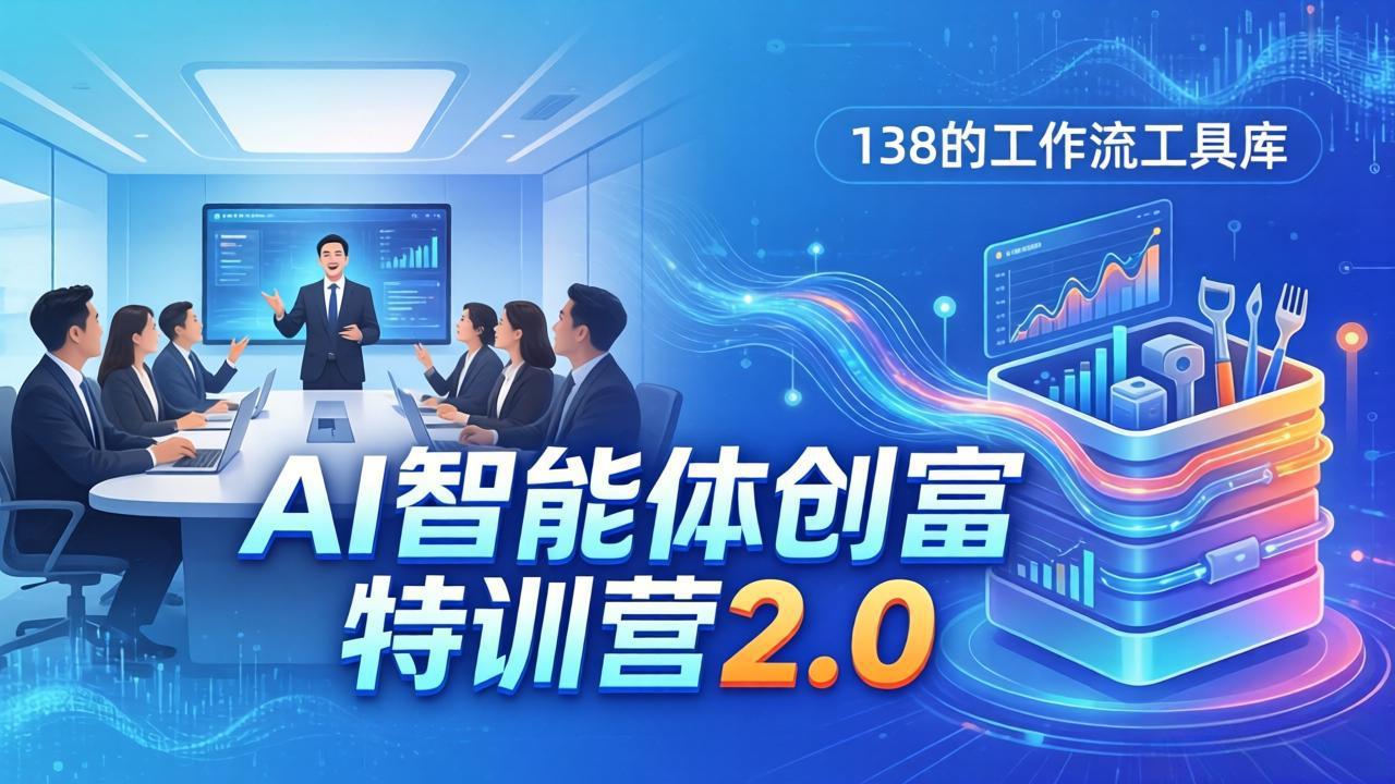 （17833期）AI智能体创富训练营2.0：3天闭门直播+视频课+工具库，从0到1搭建智能体附138个工作流-千寻创业网