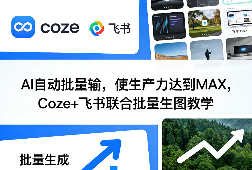 AI自动批量输，使生产力达到MAX，Coze+飞书联合批量生图教学-千寻创业网