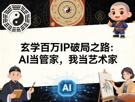 玄学百万IP破局之路：AI当管家，我当艺术家-千寻创业网