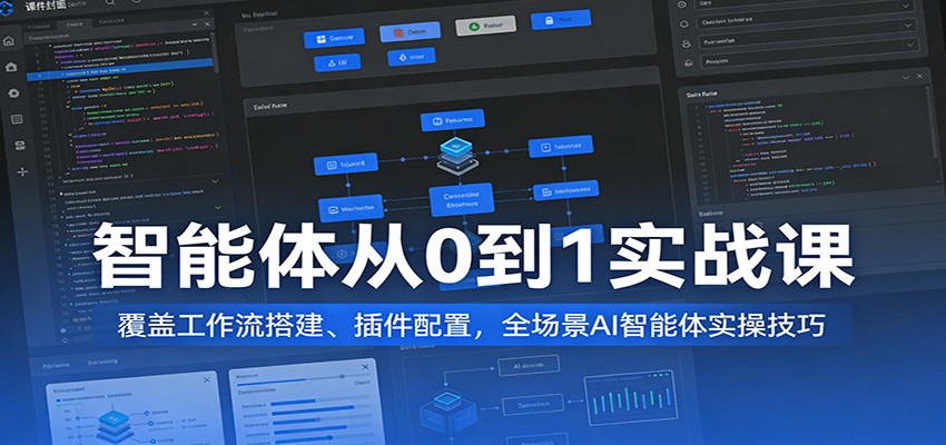 智能体从0到1实战课：覆盖工作流搭建、插件配置，全场景AI智能体实操技巧-千寻创业网