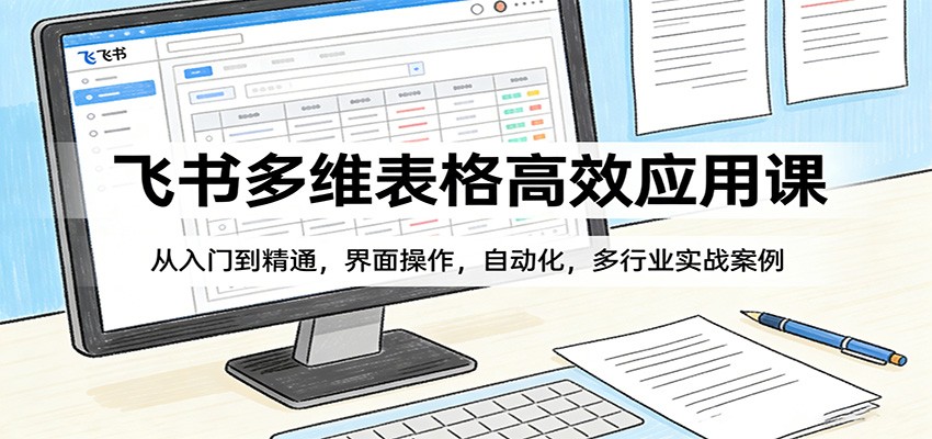 飞书多维表格高效应用课：从入门到精通，界面操作，自动化，多行业实战案例-千寻创业网