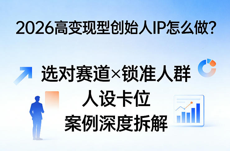 2026高变现型创始人IP怎么做?选对赛道×锁准人群×人设卡位×案例深度拆解-千寻创业网