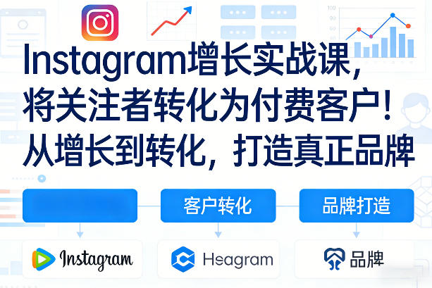 Instagram增长实战课，将关注者转化为付费客户！从增长到转化，打造真正品牌（双语字幕）-千寻创业网