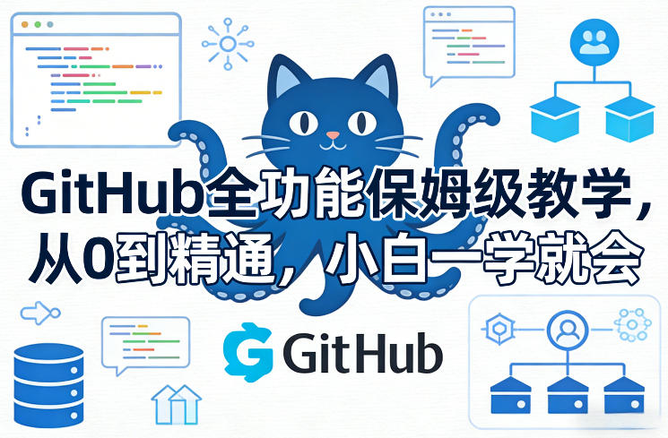 GitHub全功能保姆级教学，从0到精通，小白一学就会-千寻创业网