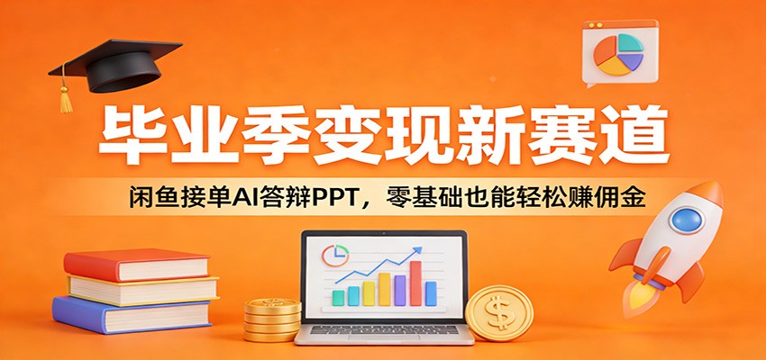 毕业季变现新赛道：闲鱼接单AI答辩PPT，零基础也能轻松赚佣金-千寻创业网