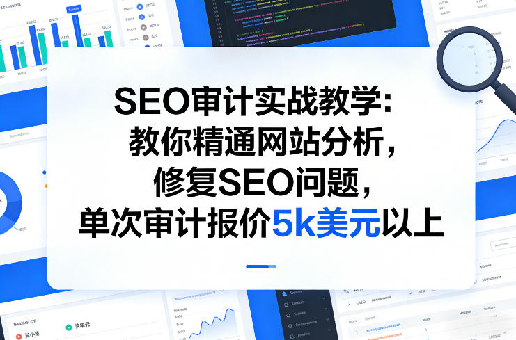 SEO审计实战教学：教你精通网站分析，修复SEO问题，单次审计报价5k美元以上-千寻创业网