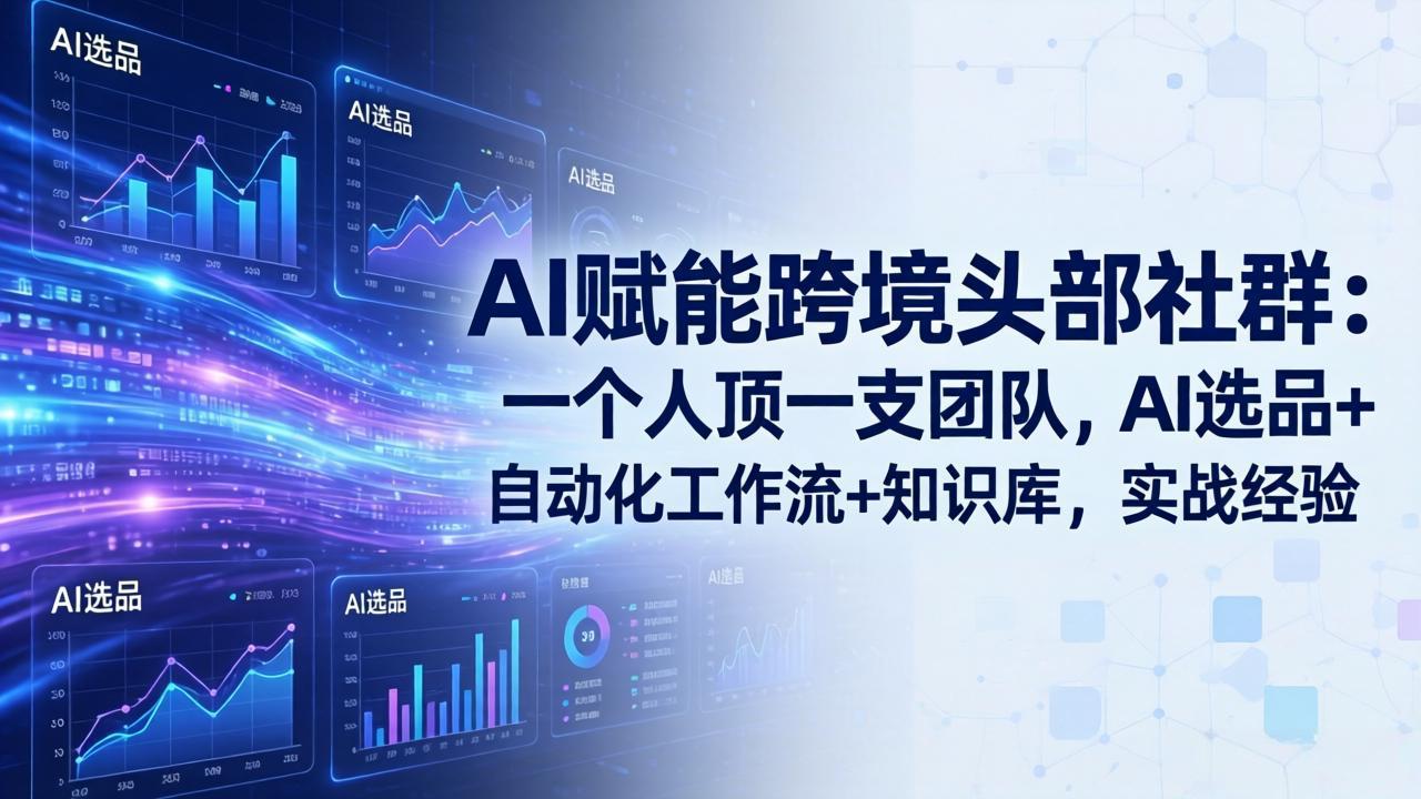 （18164期）AI赋能跨境头部社群-更新4月23：一个人顶一支团队，AI选品+自动化工作流+知识库，实战经验-千寻创业网