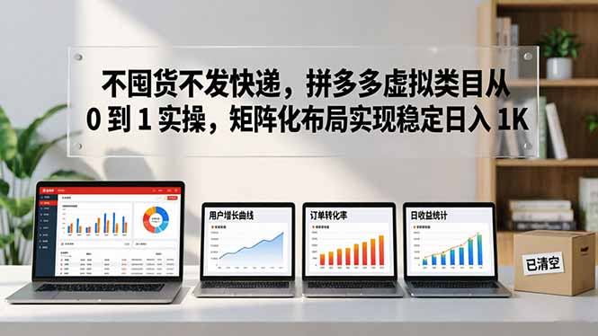 （17989期）不囤货不发快递，拼多多虚拟类目从 0 到 1 实操，矩阵化布局实现稳定日入 1K-千寻创业网