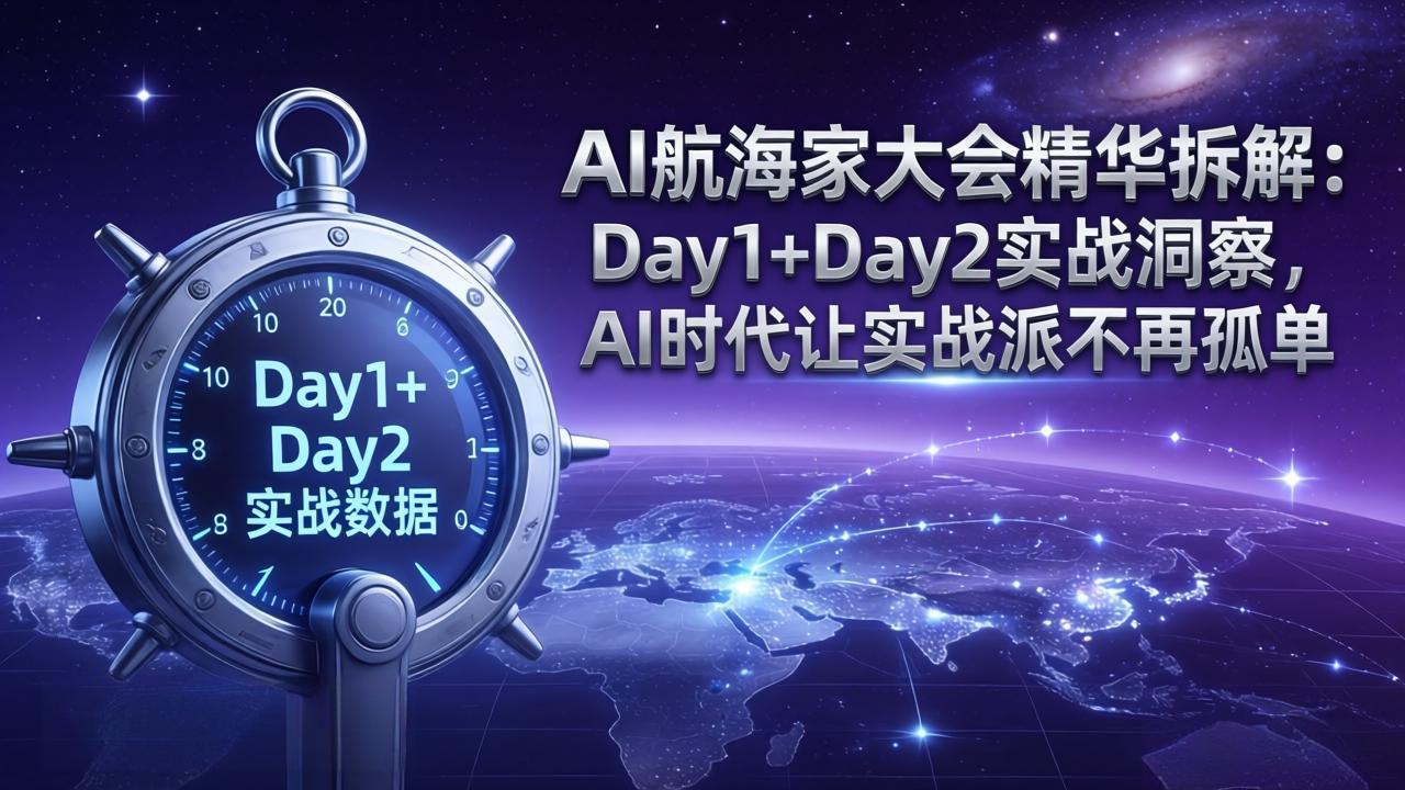 (17867期)AI航海家大会精华拆解:Day1+Day2实战洞察,AI时代让实战派不再孤单-千寻创业网