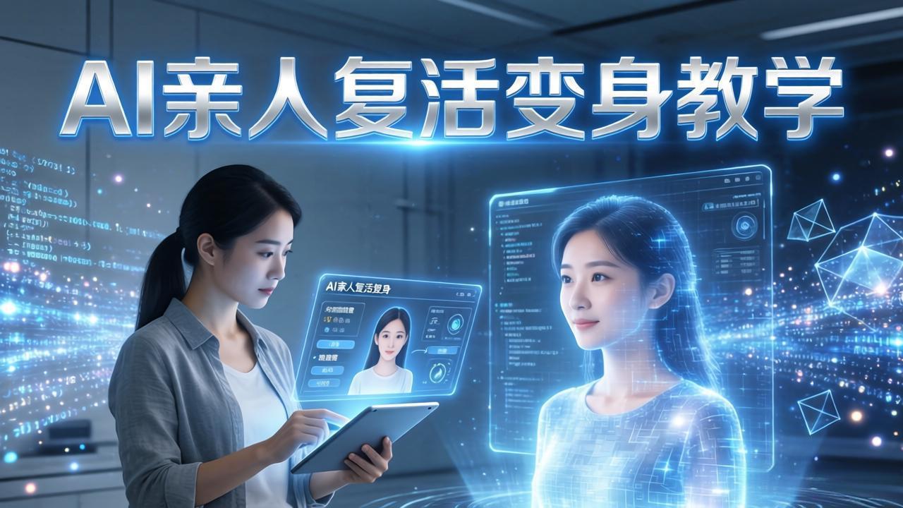 （17940期）AI亲人复活变身教学，最近超级火爆的项目，涨粉超级快，私域引流代做服务，收徒等-千寻创业网