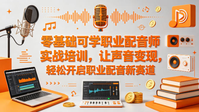 零基础可学职业配音师实战培训，让声音变现，轻松开启职业配音新赛道-千寻创业网