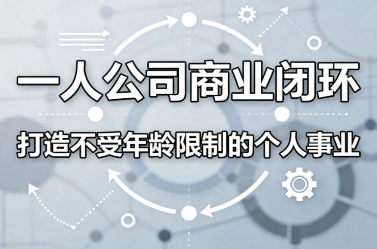 一人公司商业闭环，打造一份不受年龄限制的个人事业-千寻创业网
