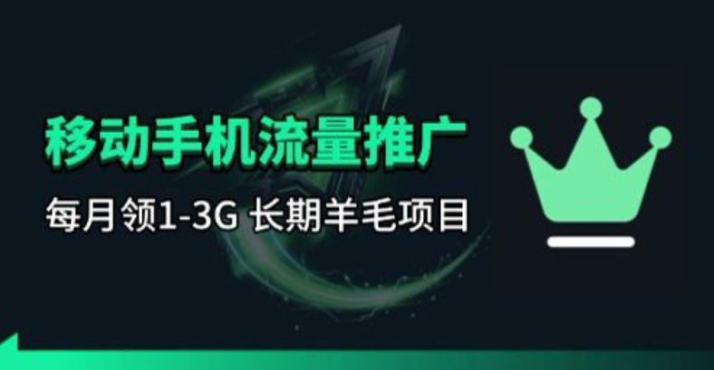 手机流量领取推广_每月一轮，刚需类的长期项目-千寻创业网