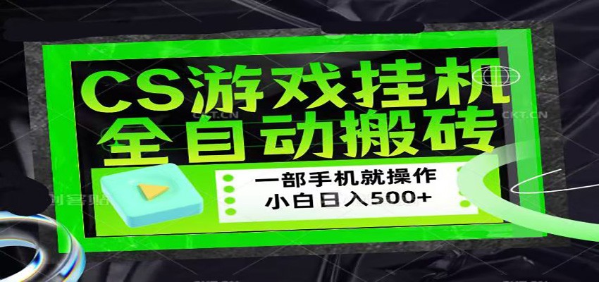 CSGO游戏挂机捡漏搬砖，超稳定的项目，带领1000+小白实现日入500+-千寻创业网