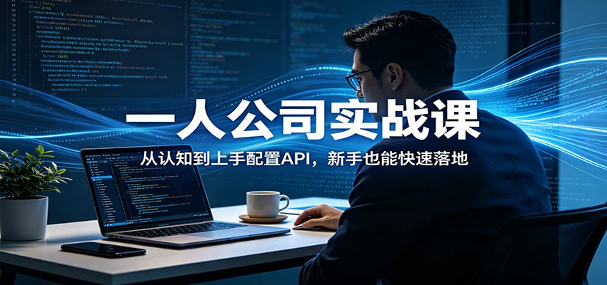 一人公司实战课：从认知到上手配置API，新手也能快速落地-千寻创业网