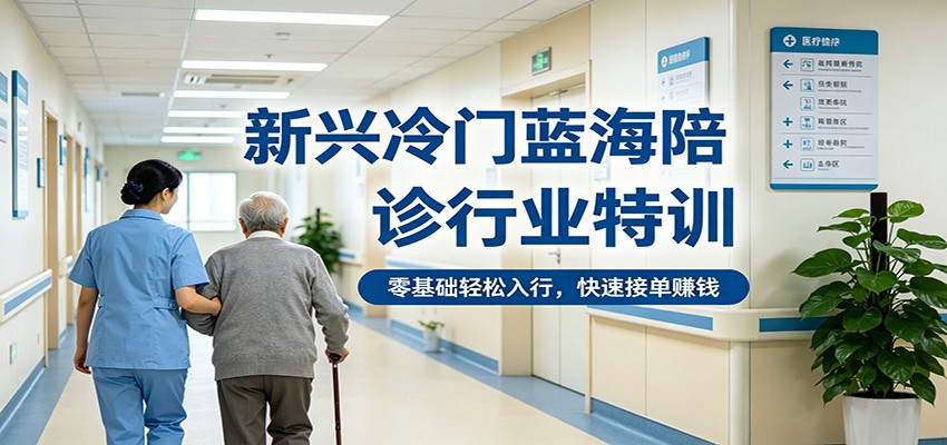 新兴冷门蓝海陪诊行业特训，零基础轻松入行，快速接单赚钱-千寻创业网