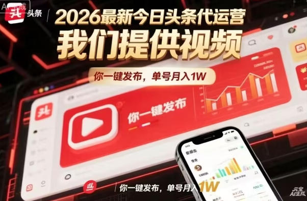 今日头条躺賺模式，你9我1，操作简单，一键发布，单机日入数百，长期合作【揭秘】-千寻创业网