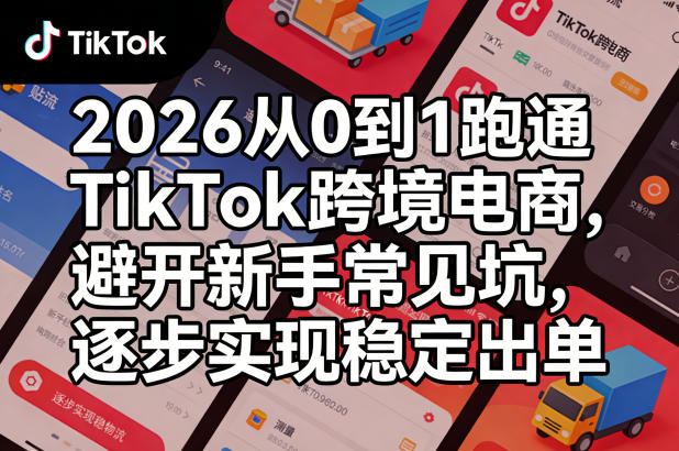 2026从0到1跑通TikTok跨境电商，避开新手常见坑，逐步实现稳定出单-千寻创业网