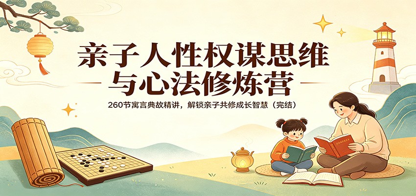 亲子人性权谋思维与心法修炼营：260节寓言典故精讲，解锁亲子共修成长智慧（完结）-千寻创业网