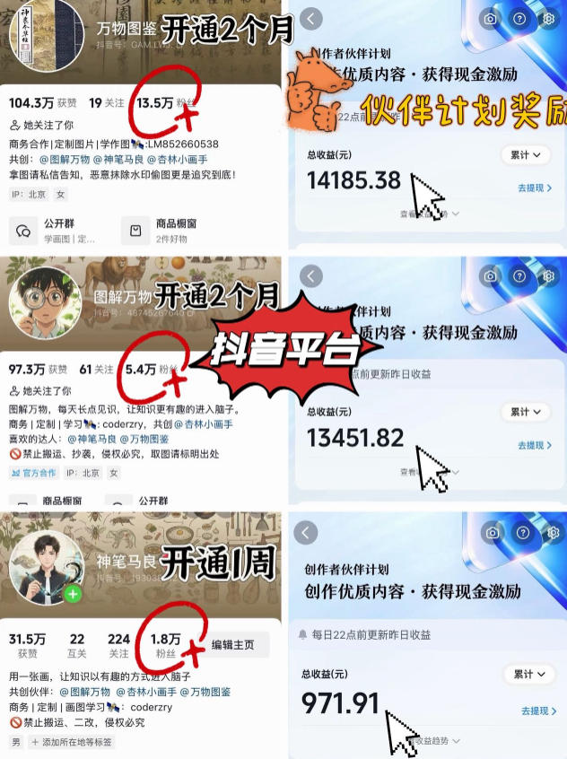 图片[2]-抖音17W粉丝博主亲授AI作图实战教学，0基础轻松学，可入创作者伙伴计划，接单收徒双增收-千寻创业网