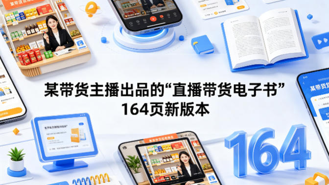 某带货主播出品的《直播带货电子书》164页新版本-千寻创业网