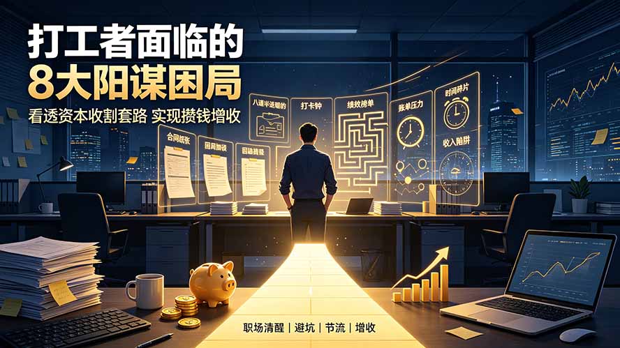 （19448期）付费文章：打工者面临的8大阳谋困局，看透资本收割套路实现攒钱增收-千寻创业网