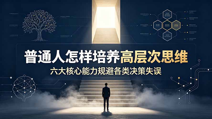 （19479期）付费文章：普通人怎样培养高层次思维，六大核心能力规避各类决策失误-千寻创业网