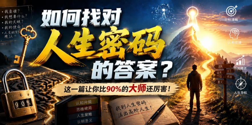 （19601期）付费文章：如何找对人生密码的答案？这一篇让你比90%的大师还厉害！-千寻创业网