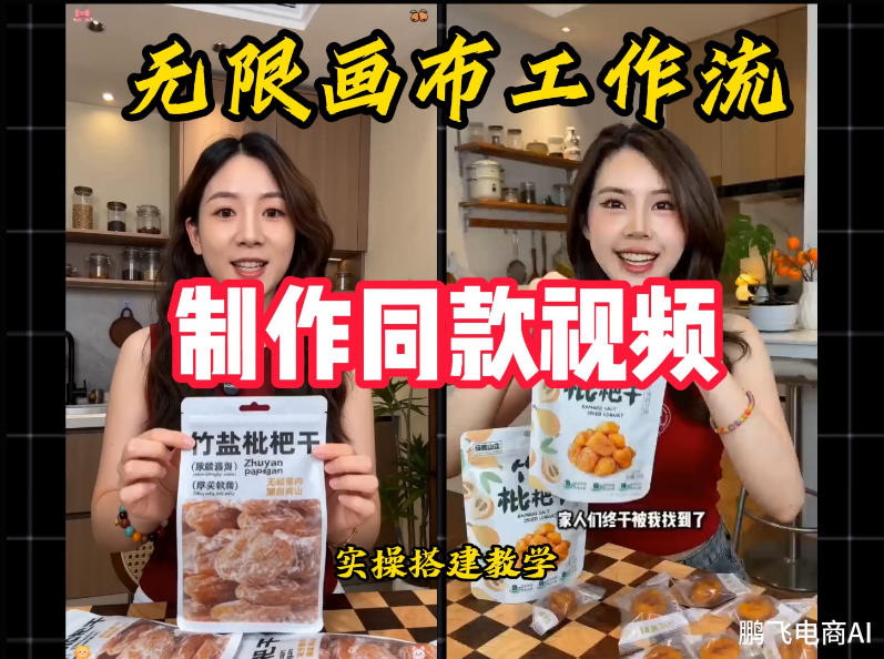 无限画布工作流一键复刻爆款带货视频，实操搭建，操作简单-千寻创业网