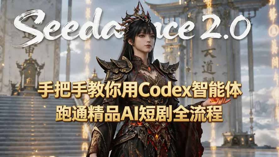 （19507期）手把手教你用Seedance2.0+Codex智能体跑通精品AI短剧全流程（附3种skill技能）-千寻创业网