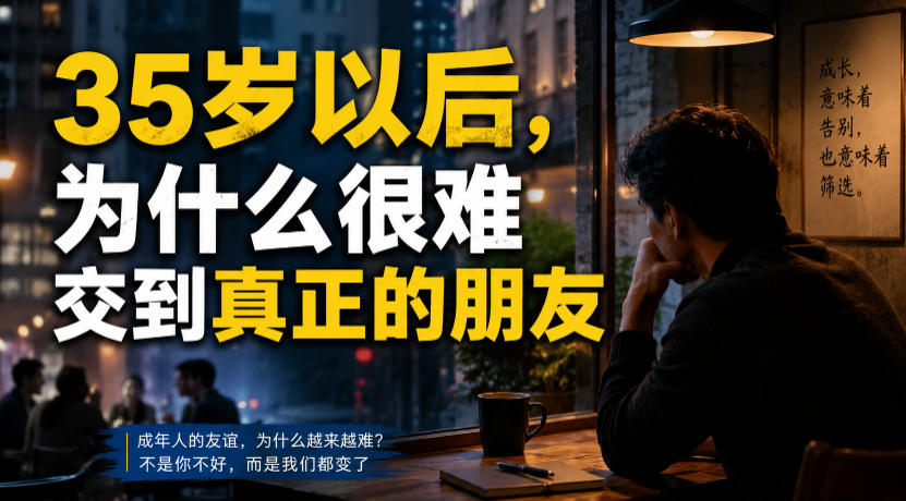 付费文章：35岁以后，为什么很难交到真正的朋友-千寻创业网