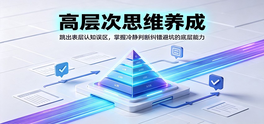 高层次思维养成：跳出表层认知误区，掌握冷静判断纠错避坑的底层能力-千寻创业网