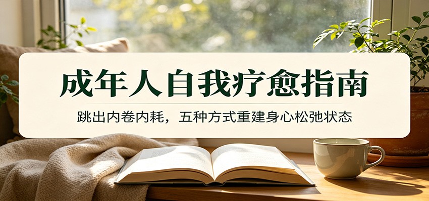 成年人自我疗愈指南：跳出内卷内耗，五种方式重建身心松弛状态-千寻创业网