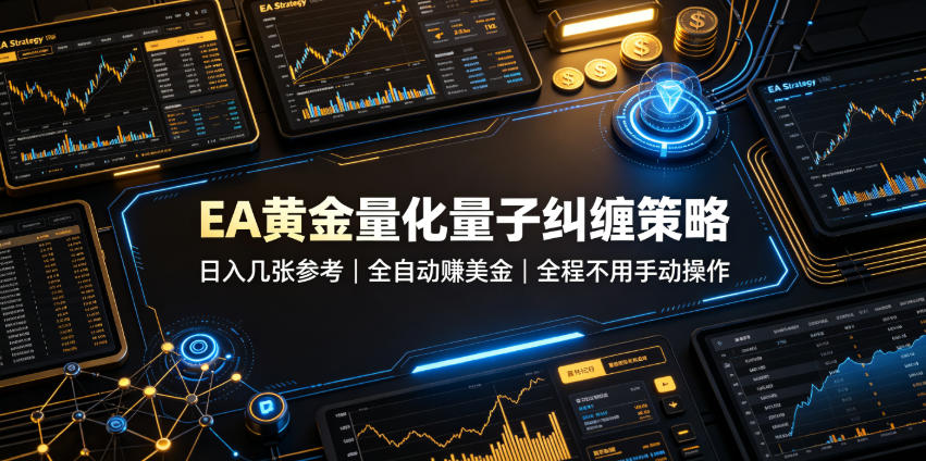EA黄金量化量子纠缠策略，日入几张，全自动賺美金，全程不用手动操作！【揭秘】-千寻创业网