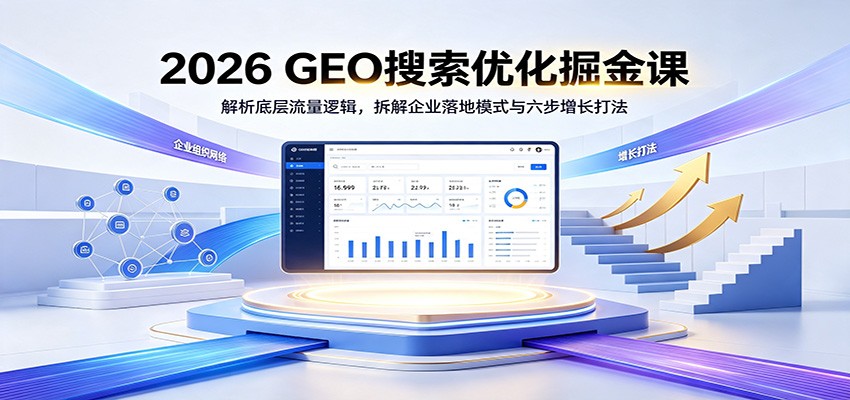 2026 GEO搜索优化掘金课：解析底层流量逻辑，拆解企业落地模式与六步增长打法-千寻创业网