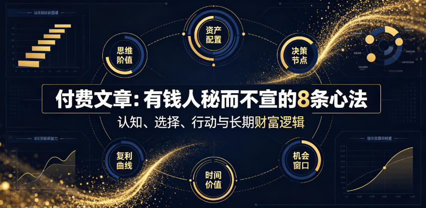 付费文章：有钱人秘而不宣的8条心法-千寻创业网
