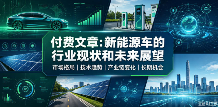 付费文章：新能原车的行业现状和未来展望-千寻创业网