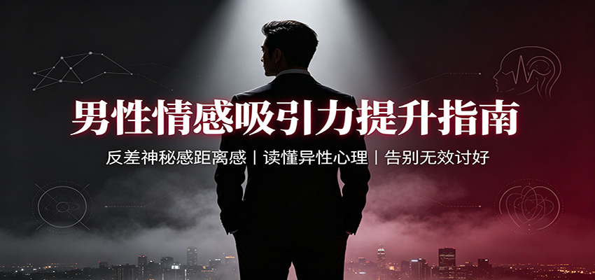 男性情感吸引力提升指南：反差神秘感距离感，读懂异性心理，告别无效讨好-千寻创业网