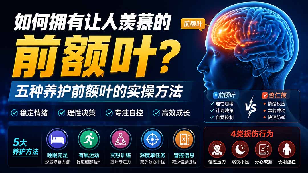 （19805期）付费文章：如何拥有让人羡慕的前额叶？五种养护前额叶的实操方法-千寻创业网
