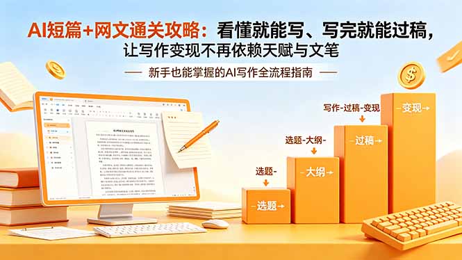 （19655期）AI短篇+网文通关攻略-更新：看懂就能写、写完就能过稿，让写作变现不再依赖天赋与文笔-千寻创业网