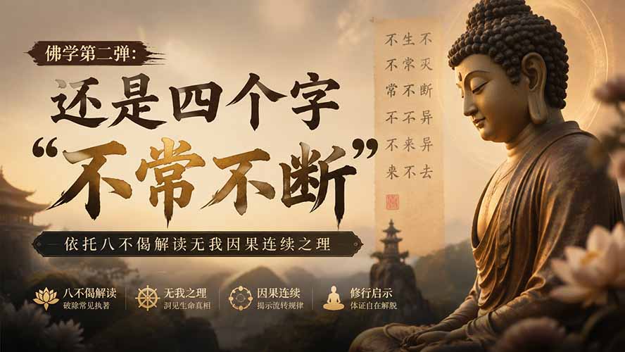 （19779期）付费文章：佛学第二弹：还是四个字“不常不断”依托八不偈解读无我因果连续之理-千寻创业网