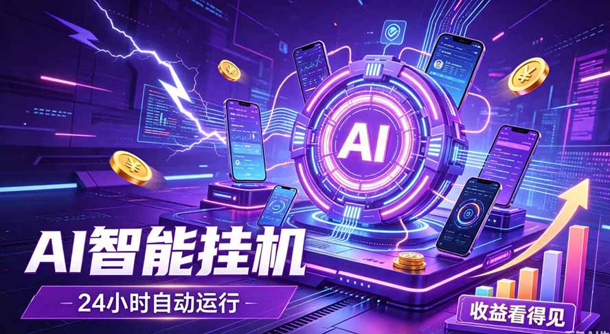 （19755期）AI智能广告挂机，躺赚新模式 设备托管运行，解放双手持续变现-千寻创业网