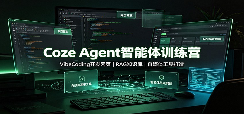 Coze Agent智能体训练营：VibeCoding开发网页，RAG知识库，自媒体工具打造-千寻创业网